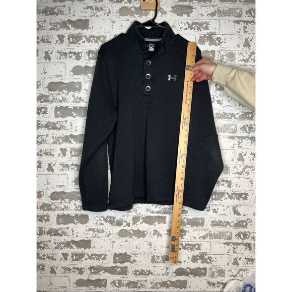 Under armour | mens black quart button up sweater as is - Picture 4 of 10